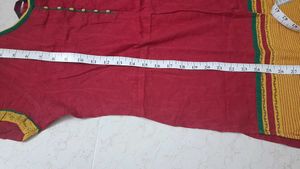 Ethnic Short Tunic Top - Red For Jean&#39;s Clearance