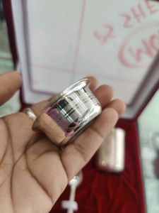 Pure Silver Bartan Set Wth Velvet Box