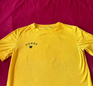 Yellow 'Honey' Graphic T-shirt