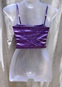 I. Purple Velvet Cami Top