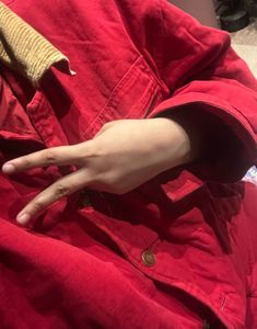 Red Vintage Style Winter Jacket