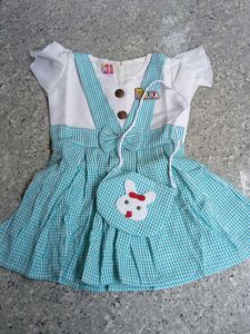 Girl's Dress With Purse