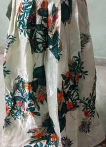 Floral Print Ethnic Skirt