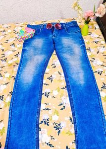 Blue Denim straight jeans