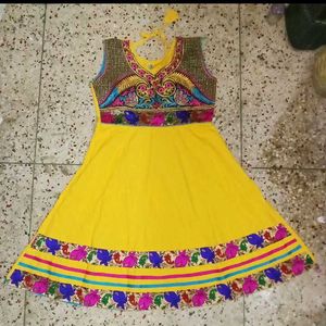 Cotton Floral Ladies Anarkali