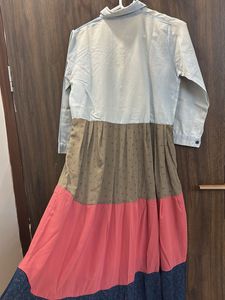 Stylish Color Block Maxi Dress