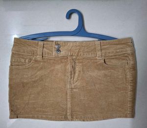 Beige Mini Skirt from H&amp;M