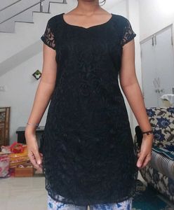 Black Net Kurti