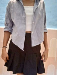 Denim Lined Skirt
