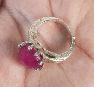 Sterling Silver Queen Ruby Gemstone Ring