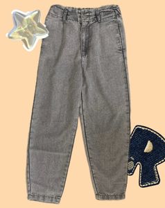 Gray Denim Pants