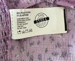 PUFFED SLEEVES LAVENDER TOP