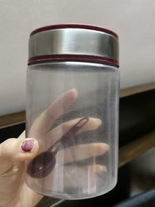 Set Of 4 Good Quality Plastic Container Jar