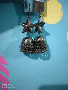 Star Jhumka Earrings