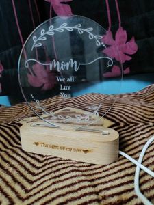 Mom Acrylic LED Night Light