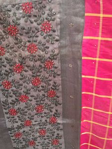 Elegant Embroidered Saree