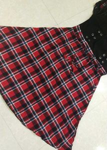 Plaid Fit &amp; Flare Dress