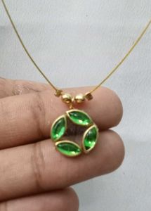 Green Stone Fashion Necklace