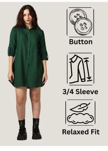 Green Shirt Dress