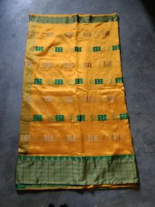 Yellow Saree&amp;Green Bangles