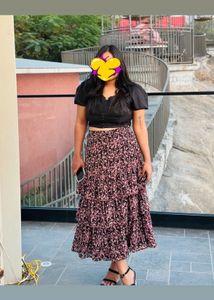 Black and Brown Co-ord Set For Women