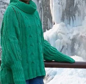 Green Knit Sweater