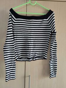 Striped Off-Shoulder Top