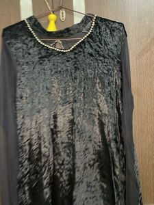 Velvet Rhinestone Dress XXL