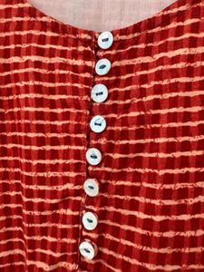 Red Printed Dress