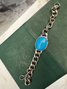 Fashion Turquoise Looking Chain Bracelet