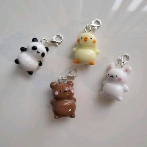 Miffy Strawberry Charm Keychain Set