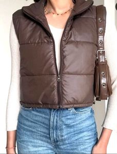 Brown Puffer Vest
