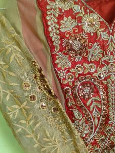 Heavy Anarkali set With Dupatta And Pant