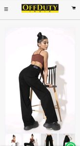 OffDuty wide leg black jeans  . Never worn ❤ .Waist size : 24/26