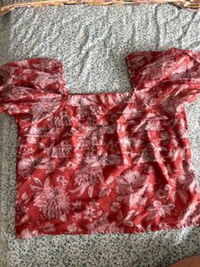 Chic Floral Puff-Sleeve Top from Octave