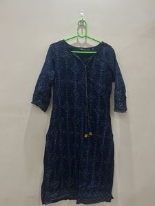 Blue Printed Kurta