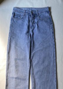 Light Wash Straight Denim Jeans