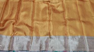 Pure Kanjivaram Golden Tissue Silk Saree