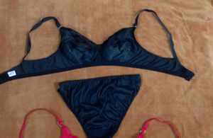 Bikini 2 Combo Set Very Beautiful Black And Red