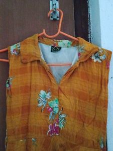 Vintage Floral Print Dress
