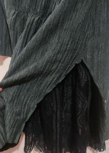 Charcoal Color Winter Dress For Girl Or Women