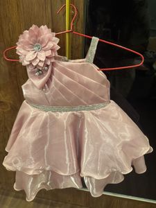 Pink Flower Girl Dress