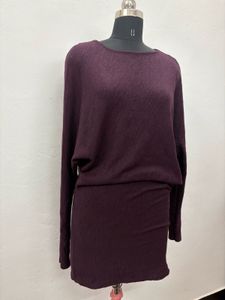 Burgundy Knit Dress