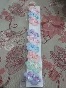 Cute Fuzzy Hair Clips - Set of 9