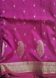 Dark Pink Silk Saree