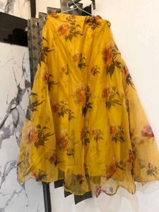 floral print lengha