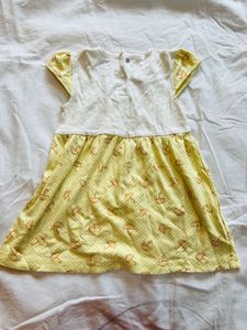 Adorable Umbrella Print Baby Dress
