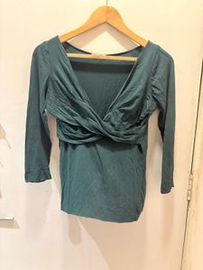 Beautiful Twist Front Imported Top