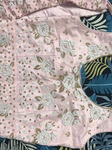Pink Floral Lehenga