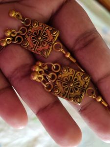 Beautiful 😍 Golden Silver Earrings 😍😍